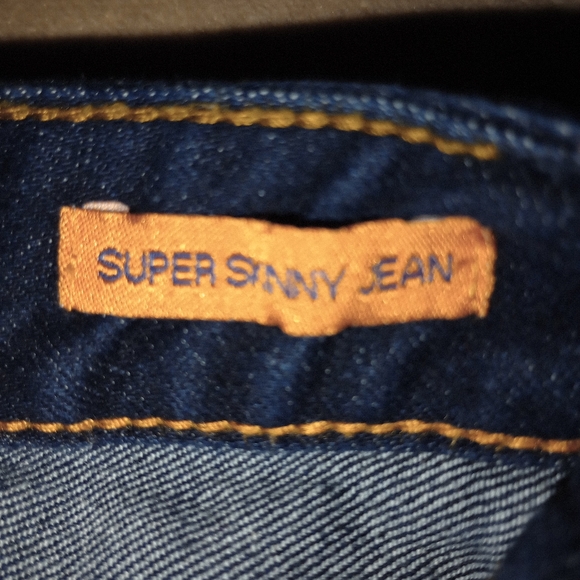 Tory Burch Women's Blue Denim Dark Wash Cuffed Straight Leg Jeans Size 25 - Picture 8 of 12